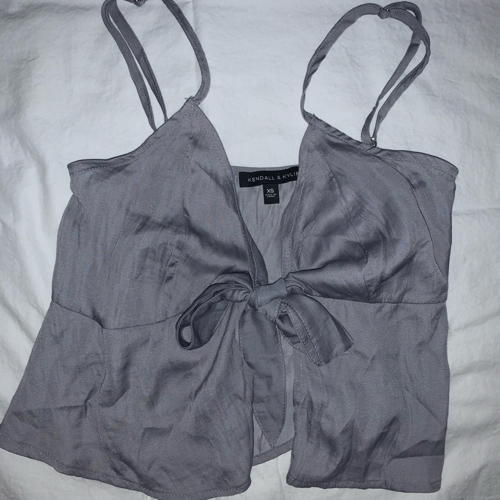 Kendall & Kylie cropped blouse